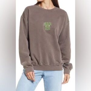 NWT BDG Urban Outfitters | Women’s chocolate crewneck pullover sweatshirt, sz XS